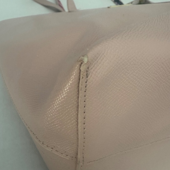 Betsey Johnson Tote Shoulder Bag Blush Pink w/Floral Lining/Purse/Handbag/Large - Picture 14 of 17